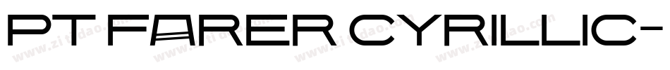 PT FaRer Cyrillic字体转换
